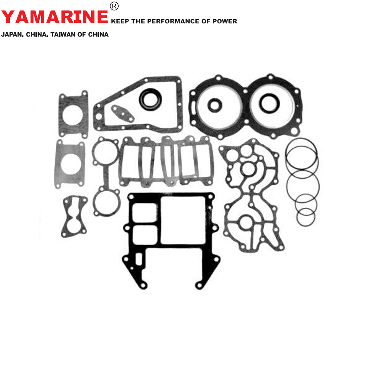 48/55/60 马力 2冲 雅马哈船舷外机垫片总成 YAMAHA 697-W0001-02