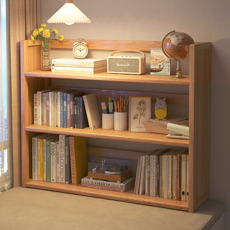 Simple Desktop Bookshelf Dormitory Multi-Layer Storage Rack Home Student Desk Organization Rack Home with Drawer Storage Rack