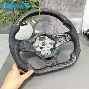 Suitable for Volkswagen Golf 7 MK7.5 MK7 GTI R GTD GTE carbon fiber semi-perforated steering wheel