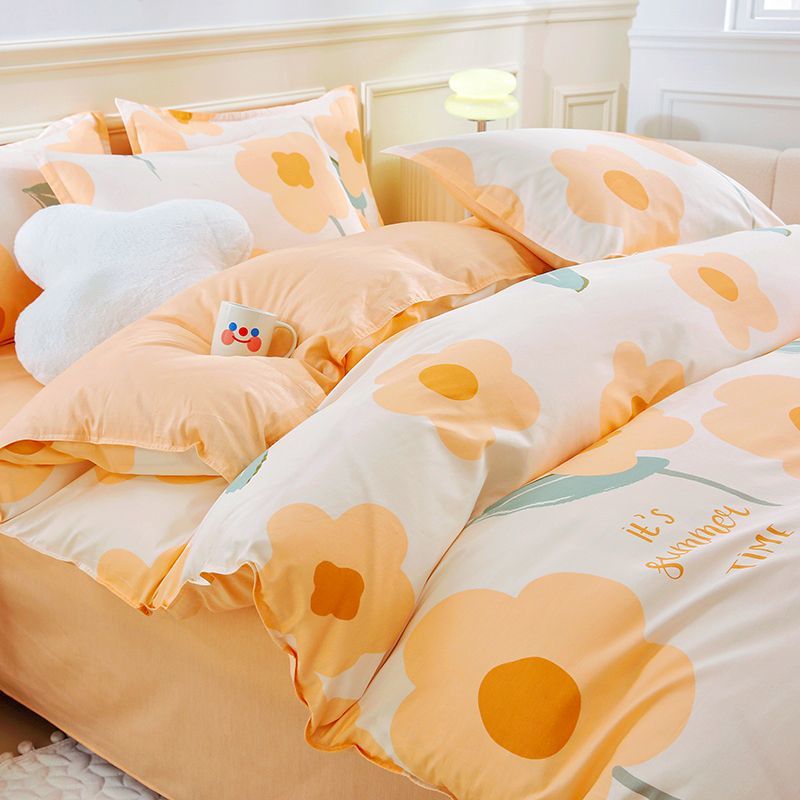 Cobertura de edredón de algodón de dibujos animados de una sola pieza 1.5 dormitorio individual 150x200x230 edredón único para niños domésticos