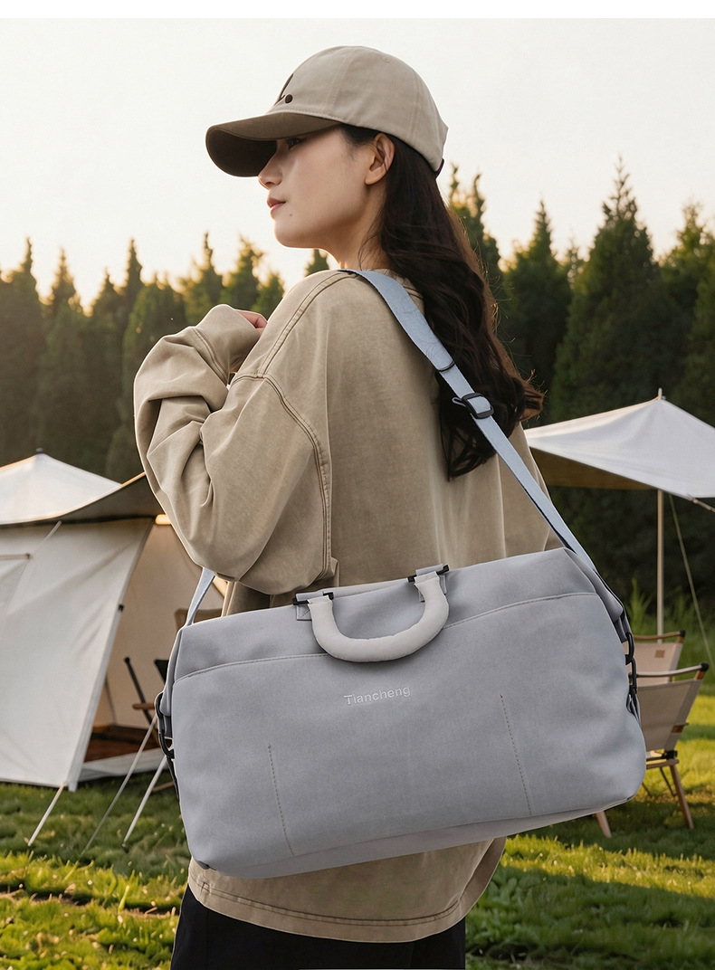 New Large Capacity Travel Bag Women Wet and Dry Separation Gym Bag Short Trip Business Trip Handheld Luggage Bag Single Shoulder Crossbody Bag