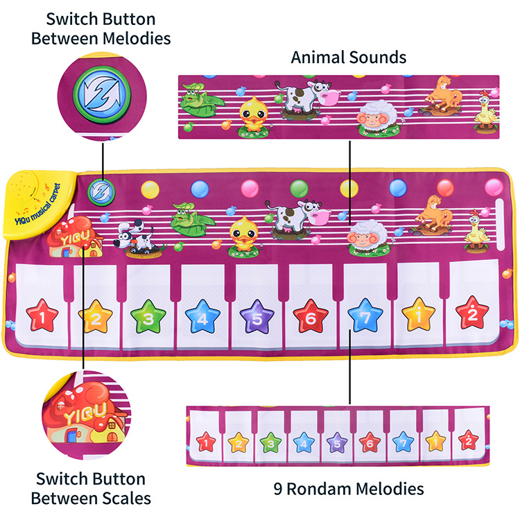 儿童脚踏电子琴跳舞脚踩钢琴毯男孩女孩宝宝兴趣礼物乐器音乐玩具