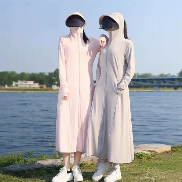 Sun Protection Clothing for Women, Summer 2026 New Long Style Full-Body Cycling Outdoor Slim-Fit Sun Protection Clothing, Anti-Uv Cover-Up
