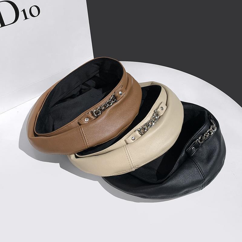 Englische achteckige Lederkette für Kinder, beliebte koreanische Version, robuste und vielseitige PU-Lederkette_voghion.com