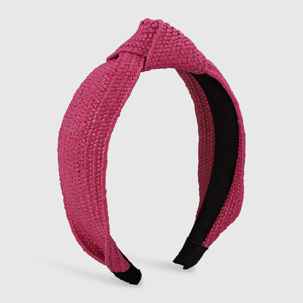 Fashion Solid Color Cloth Knitting Knot Hair Band display picture 3