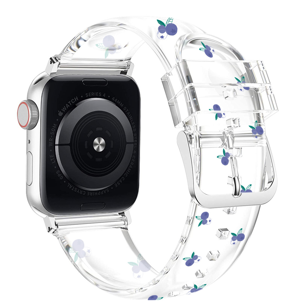 완전 투명 TPU 인쇄 블루 베리