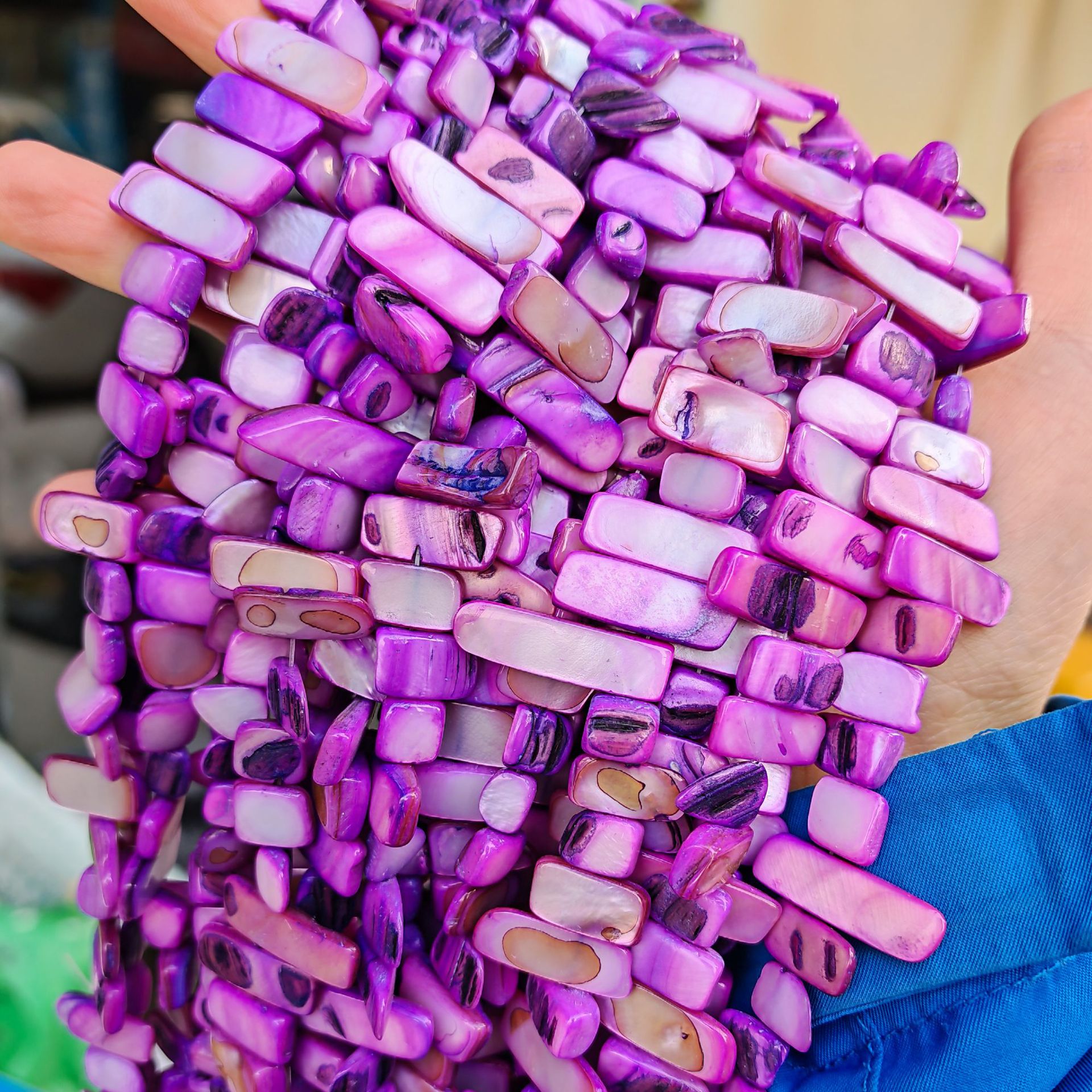 Conchas naturales de agua dulce, conchas irregulares, bloques de piedra triturada, cuentas sueltas, accesorios de joyería de bricolaje semiacabados