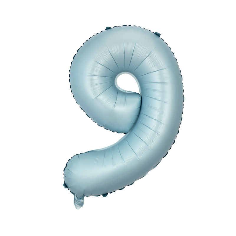 Versión americana verde digital flotante vacío globo de película de aluminio 32 pulgadas oro medio globo digital 34 pulgadas globo decoración al por mayor