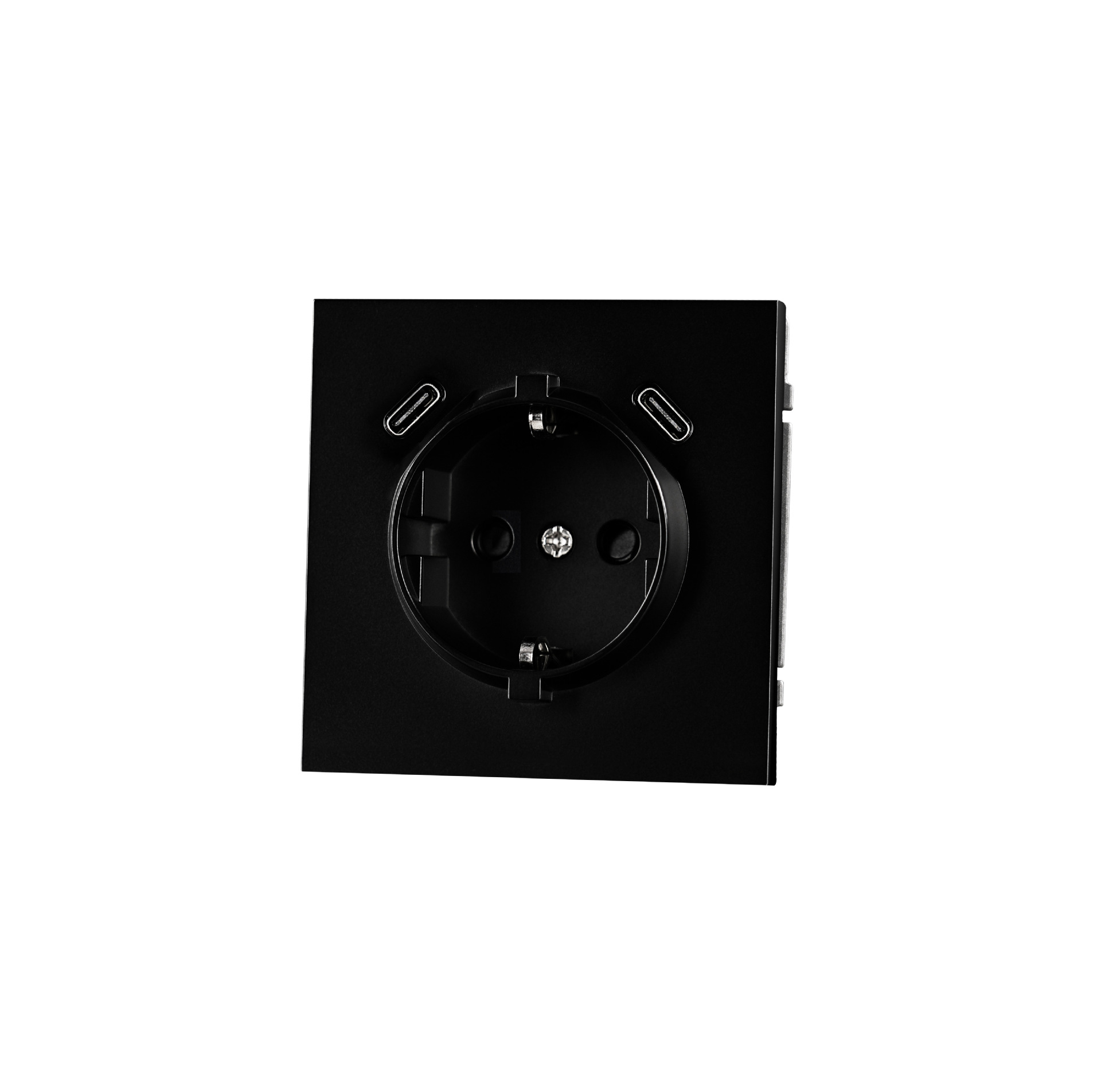 German socket with 2 usb(C+C)