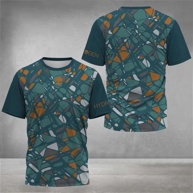 2025 venta caliente moda 3D impresión digital para hombres deportes deportes suelta transpirable manga corta cuello redondo camiseta en stock