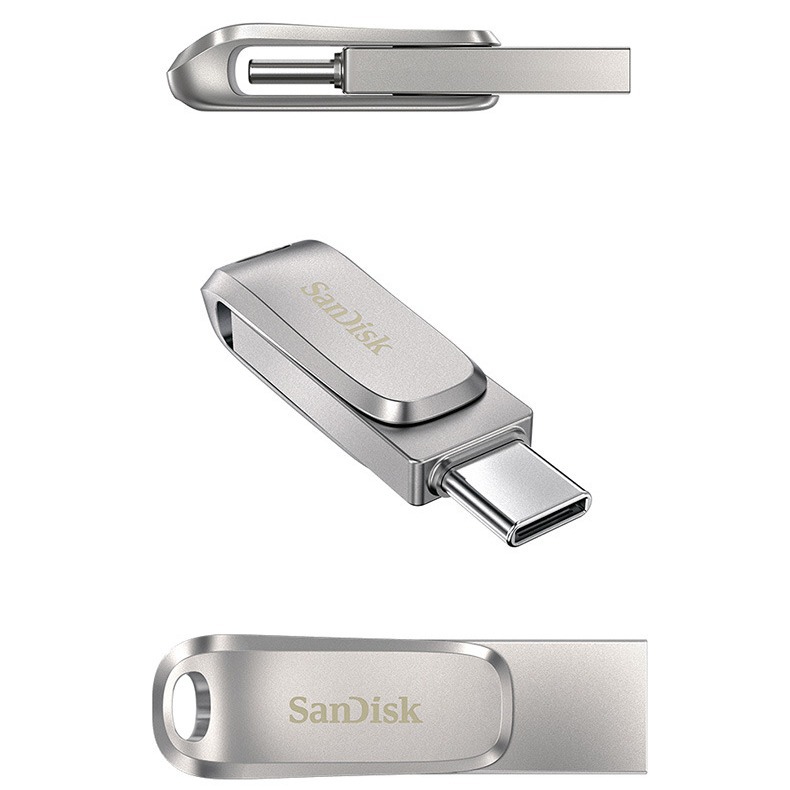 正品闪迪高速usb3.0手机两用u盘车载金属优盘64g128g大容量批发