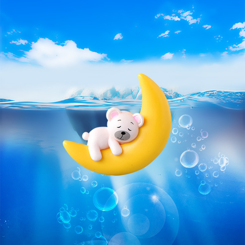 En línea celebridad tanque de peces flotante pequeño colgante azul gordo pequeño diablo pececillo paisaje decoración figura decoración Interior