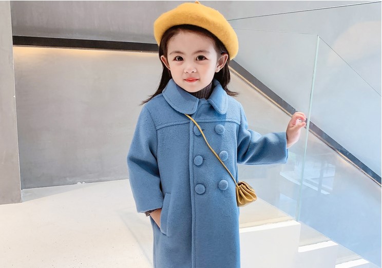 Cute Simple Style Solid Color Polyester Girls Outerwear display picture 7
