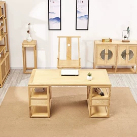 博古架;实木床;实木沙发