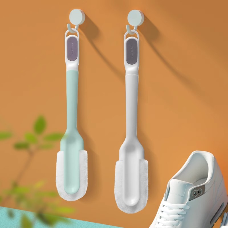 Cepillo para Zapatos de Mango Largo de Plástico PP, Cerdas Suaves, Multifuncional, para Uso Doméstico