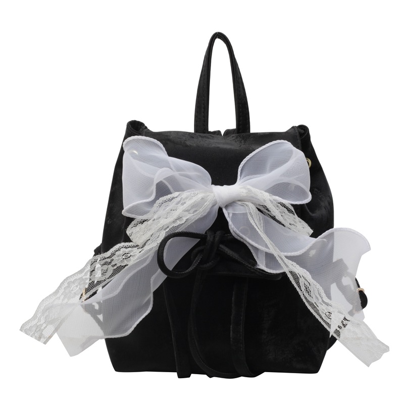 Gran capacidad coreana encantadora mochila de moda de ballet para mujeres 2024 nuevo bolso de cubo de arco de verano