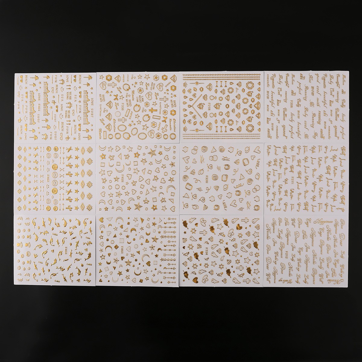 G47 네일아트 스티커 1세트(12매)