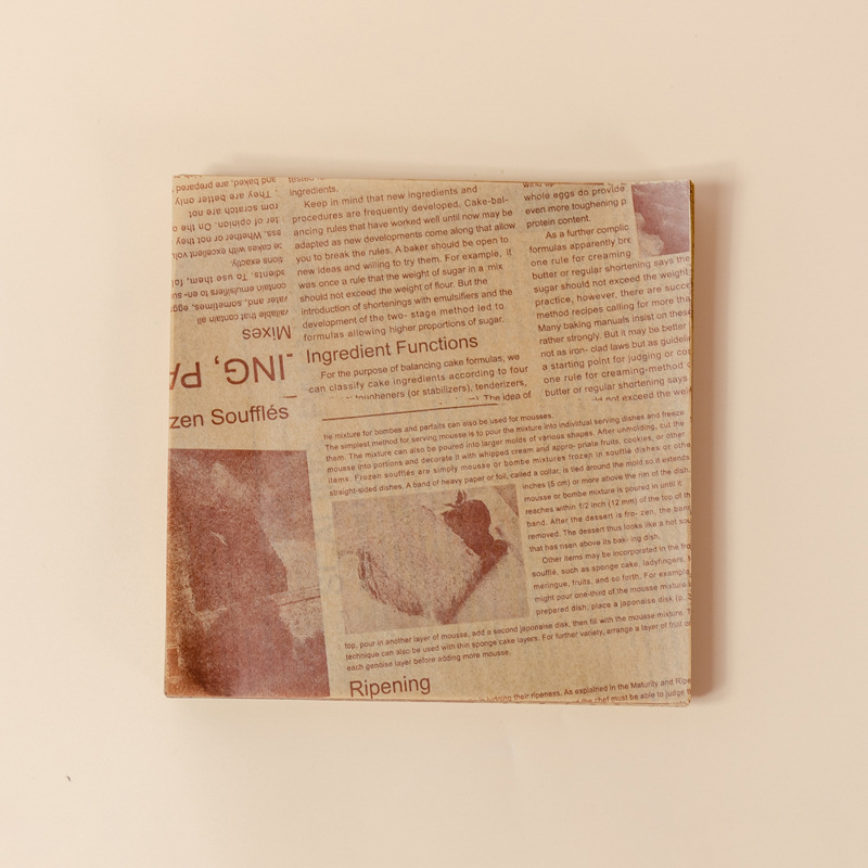 原色底英文报15*15cm