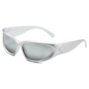 Men's sports sunglasses, trend fashionable glasses solar-powered, punk style, European style