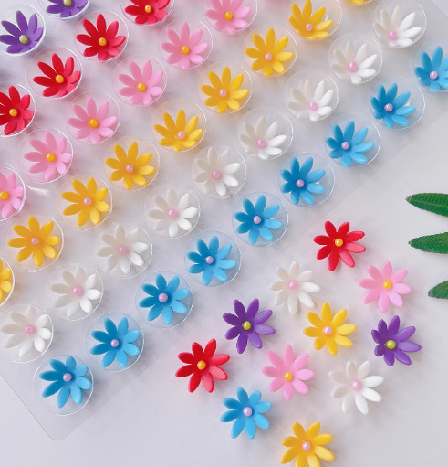 단층 다채로운 혼합 퐁당 꽃 108개