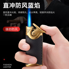 網紅復古防風打火機充氣直衝紅火焰全金屬創意個性送男友禮物