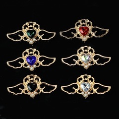 バロックスタイルの愛の翼のペンダントの合金の部品のdiyのブレスレットのイヤリングの水晶のアクセサリーの部品の材料