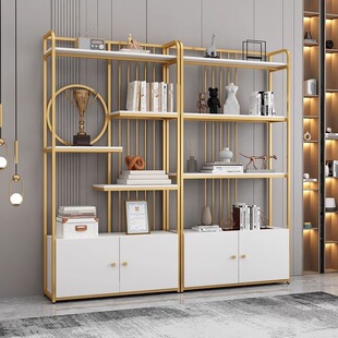 [Durable and Strong] Office Partition Floor-Standing Storage Rack Scandinavian Accessible Luxury Product Display Rack Multi-Layer Cosmetics
