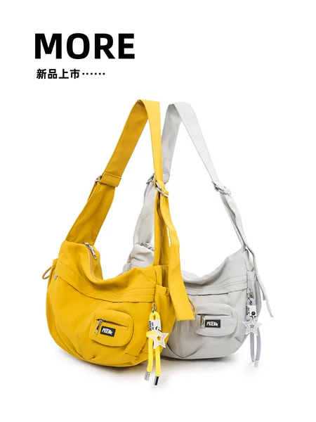 Hong Kong Style Men's and Women's Small Hiking Backpack, Lightweight Daily Travel Shoulder Bag, Fashionable Mobile Phone Bag, Waterproof Crossbody Bag