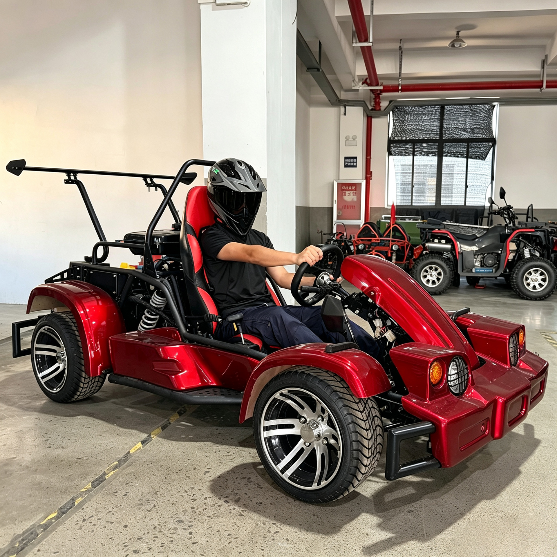 Kart Todoterreno UTV 200cc de Hierro y Plástico con Transmisión Automática para Pistas y Todo Terreno image 3
