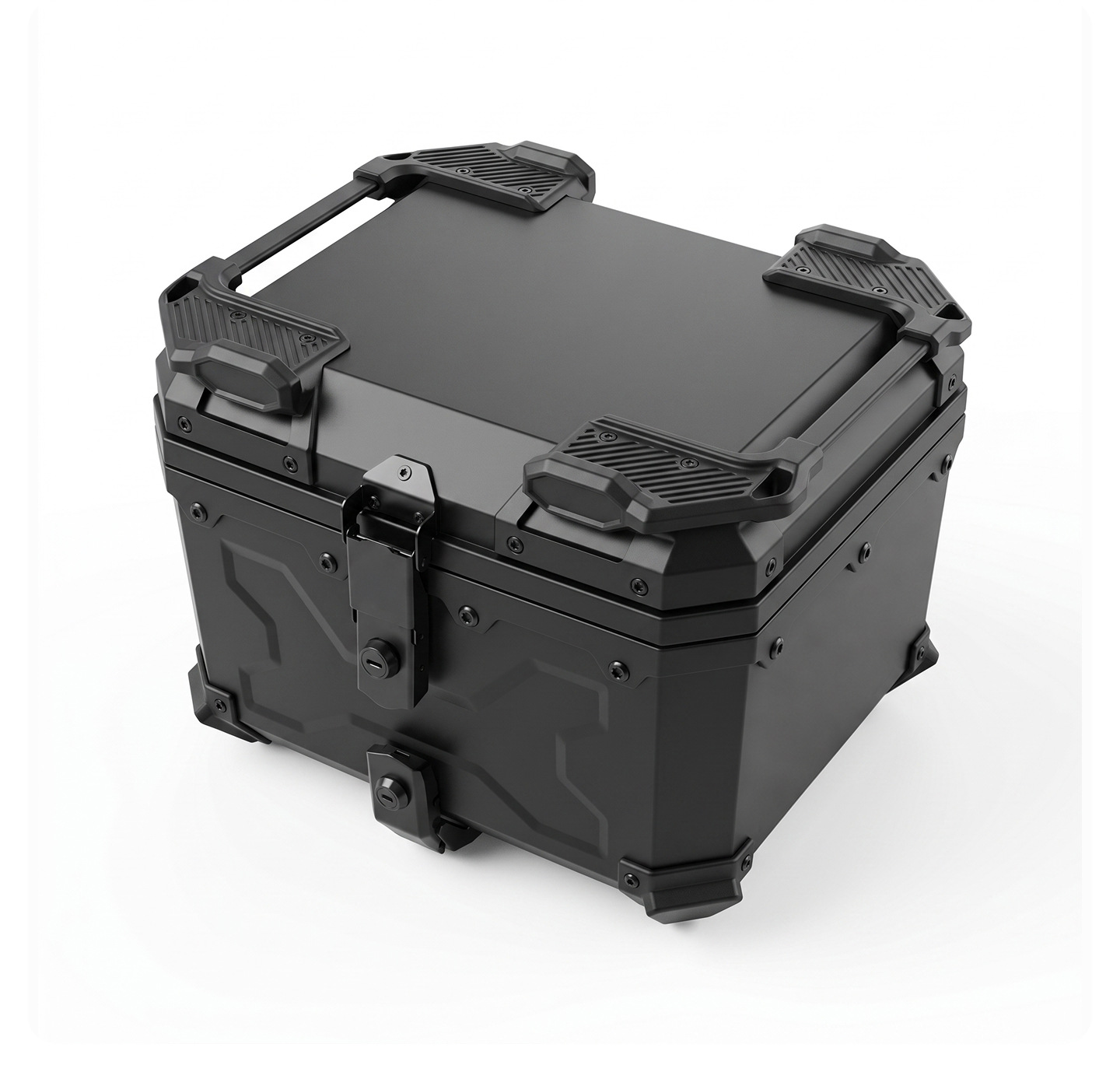 Universal motorcycle trunk, non-aluminum alloy rear trunk, 45L No.9 X model armored box for scooters