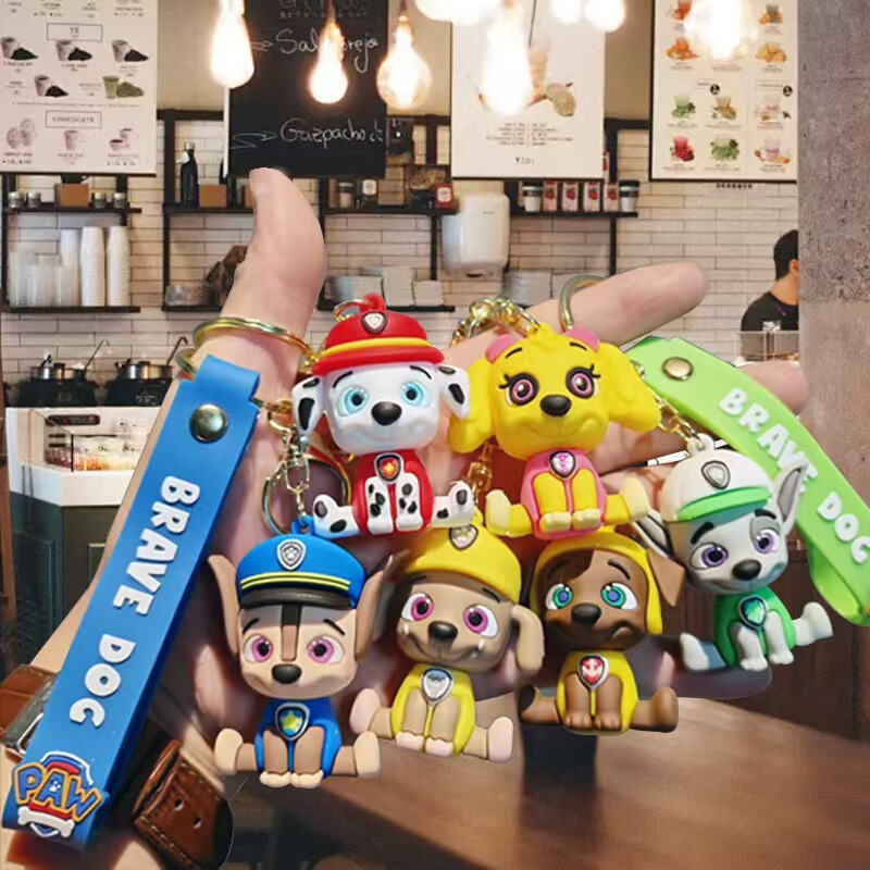 Cartoon Cute Puppy Paw Patrol Keychain Doll Pendant Key Chain Backpack Decoration Gift Wholesale Cartoon Cute Puppy Paw Patrol Keychain Doll Pendant Key Chain Backpack Decoration Gift Wholesale