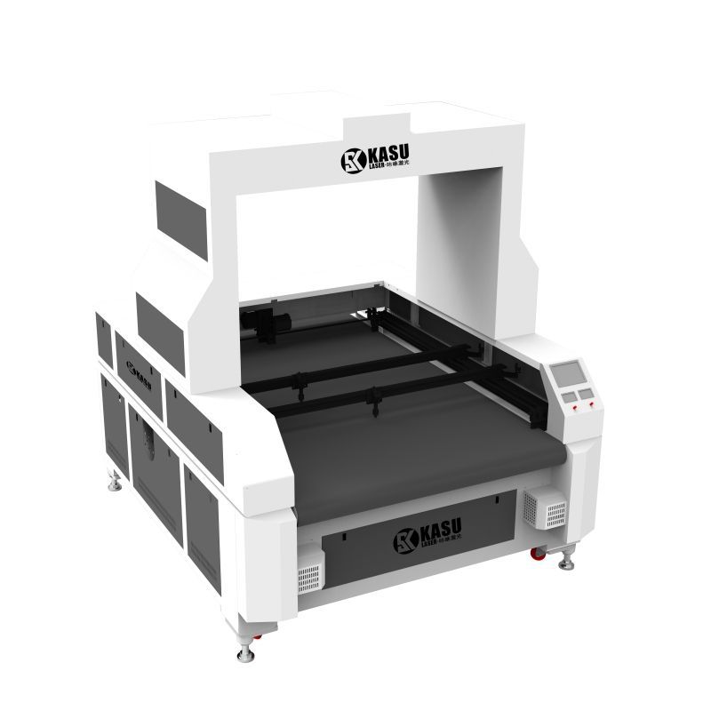 高精度商标绣片服装辅料激光切割机视觉自动送料服装工厂专用免费