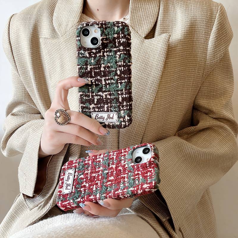 Velvet Phone Case For Iphone 16 Pro Max Patterned Cover_voghion.com