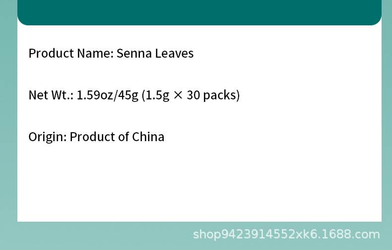 Senna Leaf Tea Bags Fan Xie Ye 45g Herbal Laxative Support quality and texture