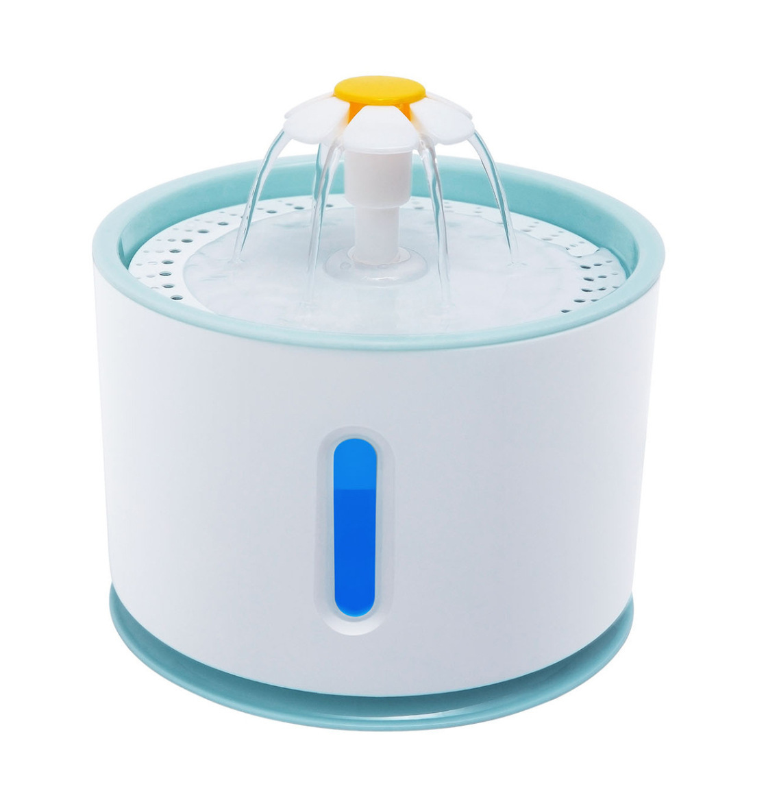 Amazon gatos bebedores de agua de 2.4L pequeñas flores bebedores de agua de mascotas de circulación automática de flujo bebedor de agua para perros