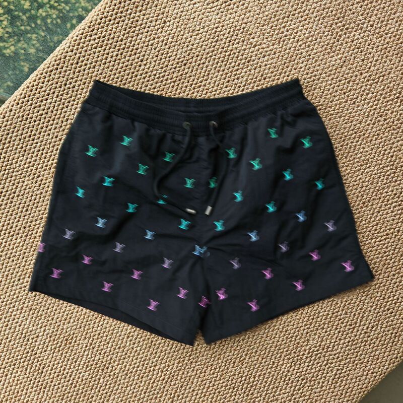 Cross-border European and American Seaside Holiday Loose Surfing Shorts plus size Printed Men's Five-point Beach Pants