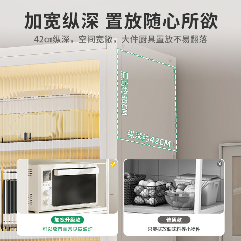 Estantes de cocina, gabinetes de almacenamiento multicapa de piso a techo, gabinetes de almacenamiento, gabinetes multifuncionales para el hogar, gabinetes laterales