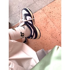 新款美式ins百搭男女蠟筆小新中筒可愛網紅運動防臭長襪薄款韓版