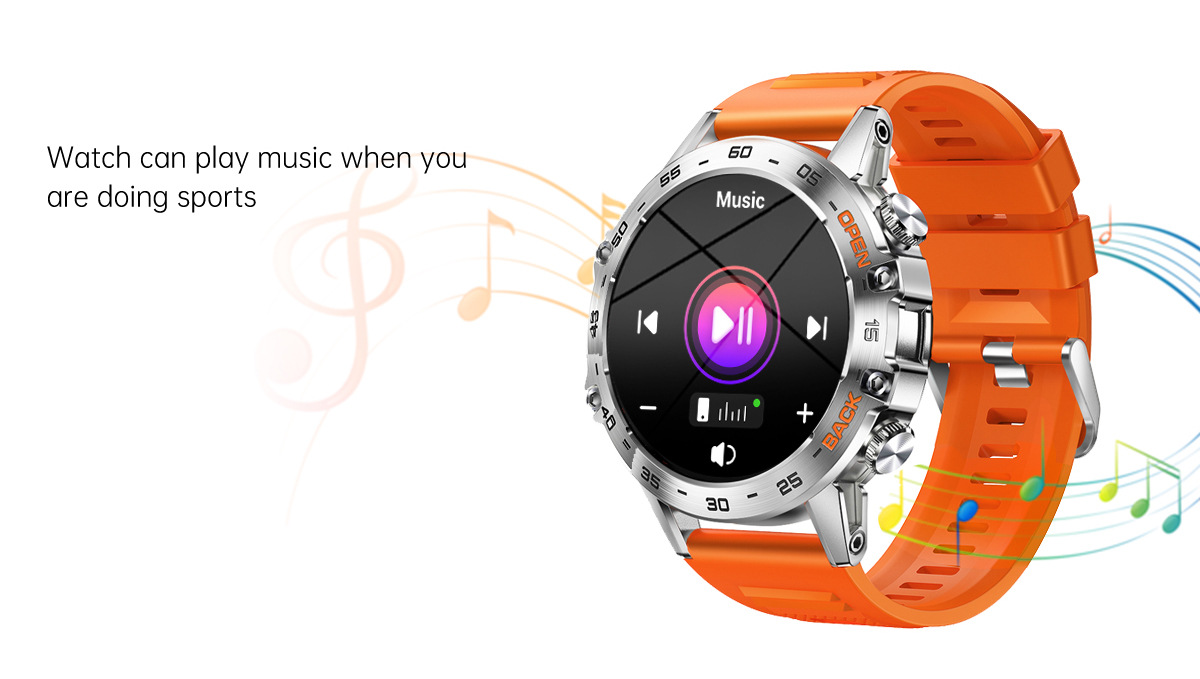 K52 Cross-border New Bluetooth call, over 100+ watch faces, sports mode, three-proof outdoor sports bracelet undefined