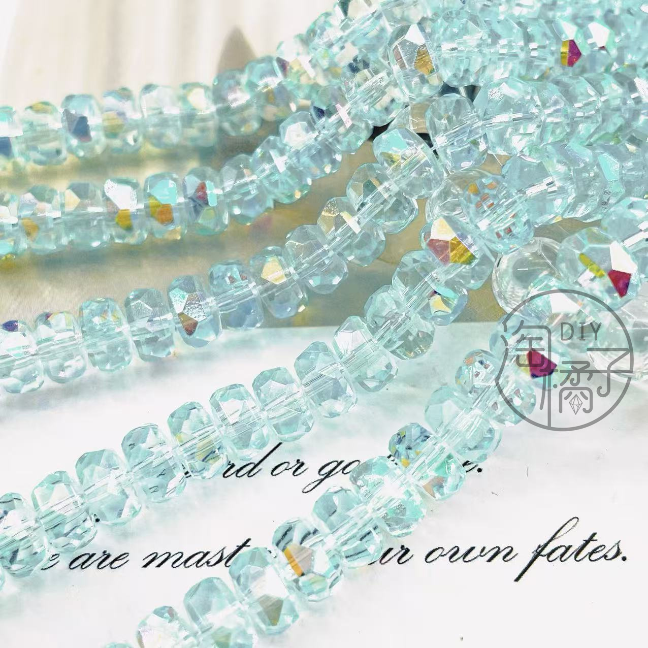 8mm Rainbow Wheel Jingjing Diy Jewelry Este embrión Vidrio Cristal Jewelry Pulsera Collar Moda Jewelry Accesorios dispersos