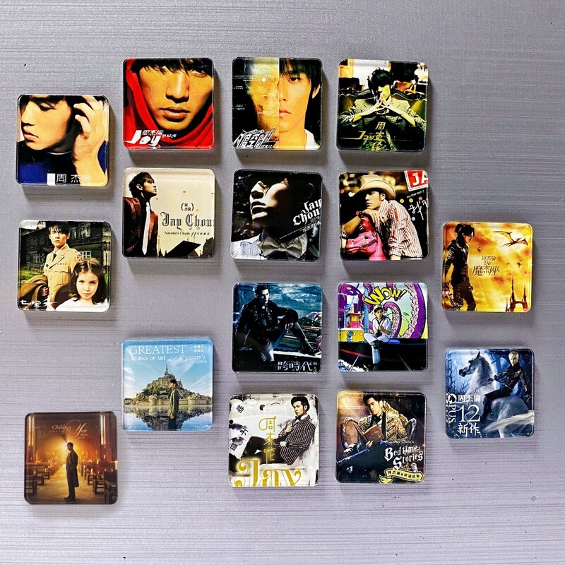 JAY JAY Chou album cover magnetic sticker acrylic refrigerator sticker decoration star support fans peripheral Commemorative
