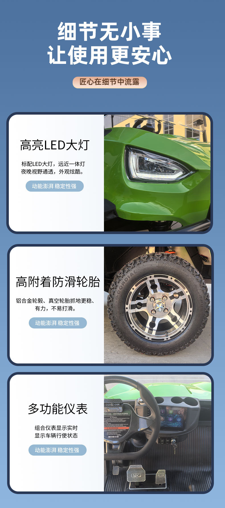 New cross-border foreign trade golf cart, scenic area sightseeing vehicle, suitable for connecting to 2-8 passenger golf carts in guesthouses and hotels