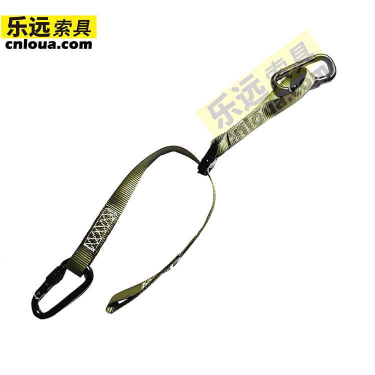 捆绑带两头登山环 锁扣捆绑带carabiner strap 快速捆绑带 紧固带