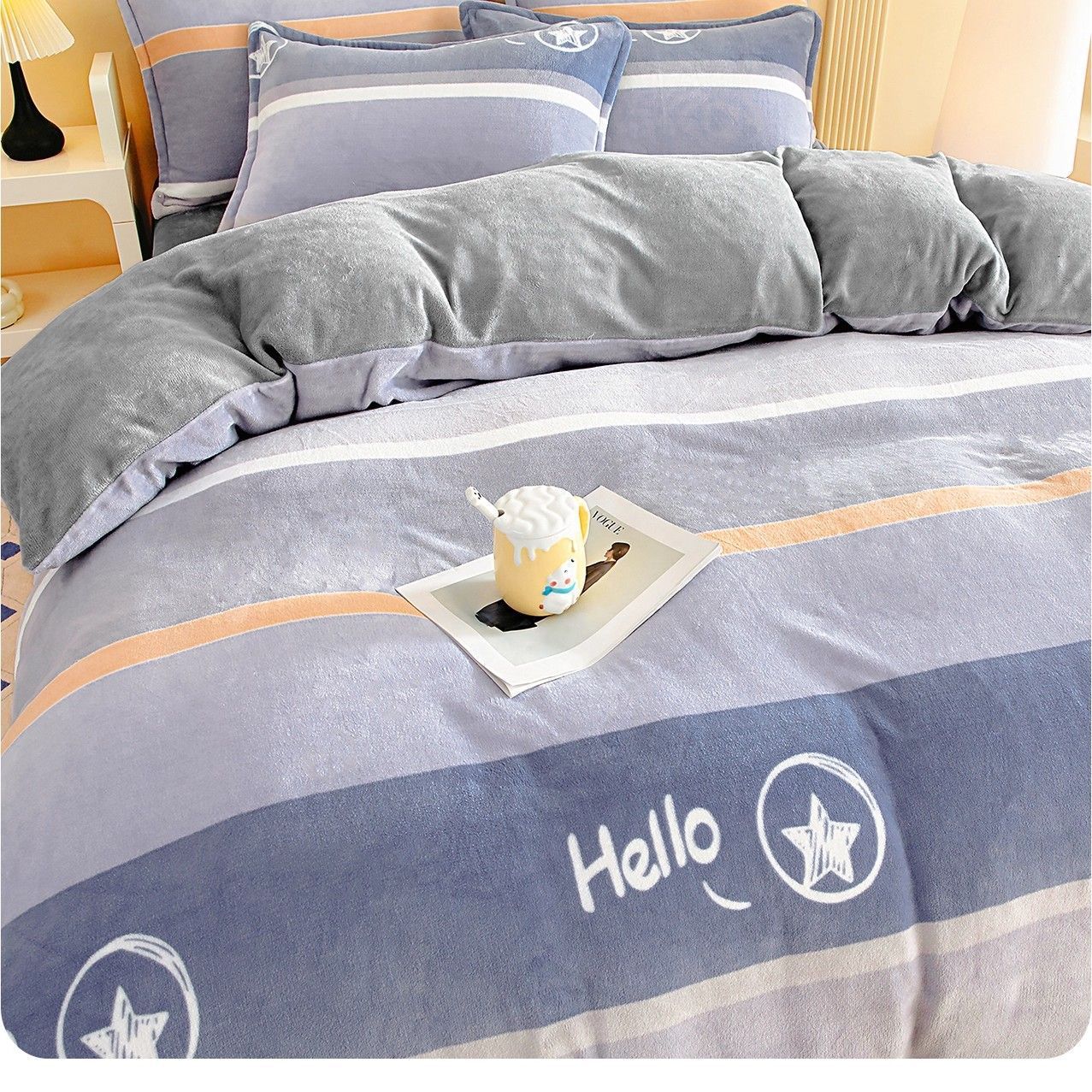 Invierno de leche edredón de una sola pieza más edredón de coral 150x200 edredón de franela única edredón doble cubierta
