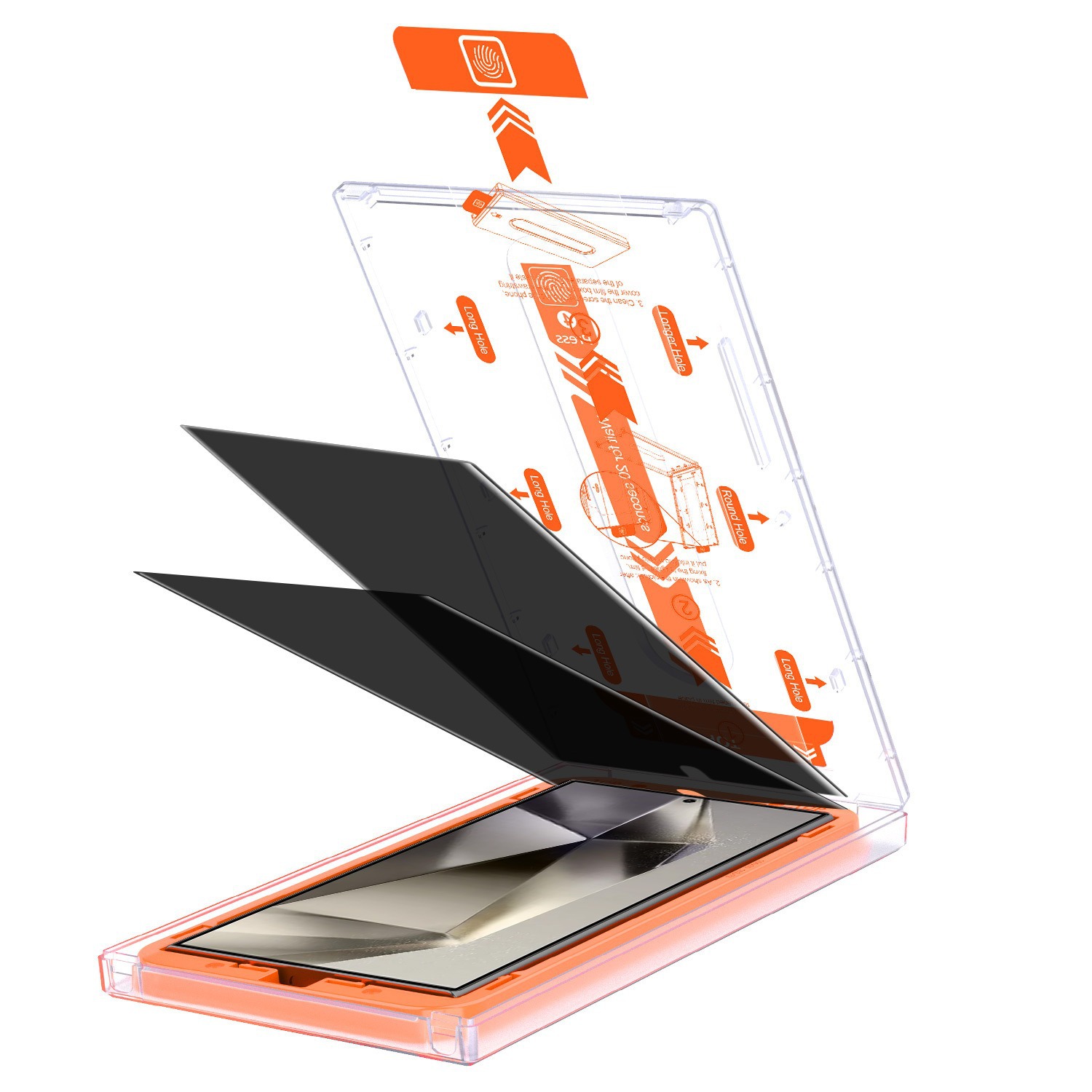 Aplicable a Samsung s25U / S24 + / S23 / S22 + cámara limpia de polvo película endurecida a prueba de polvo contra caídas artefacto de película