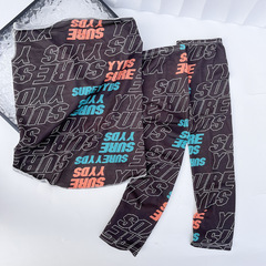 情侶字母防曬袖套面罩套裝透氣冰爽護臉防紫外線掛耳脖套冰絲面罩