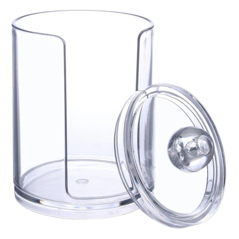 Caja de hisopo de algodón caja de almacenamiento caja de hisopo de algodón baño tarro de almacenamiento caja de algodón cosmético hilo farmacéutico tarro-10 oz