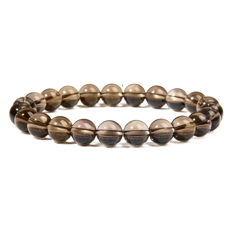 European and American Cross-border Explosions 8mm Natural Stone Beads Bracelet Male White Turquoise Elastic Bracelet Foreign Trade Wholesale Hot Selling