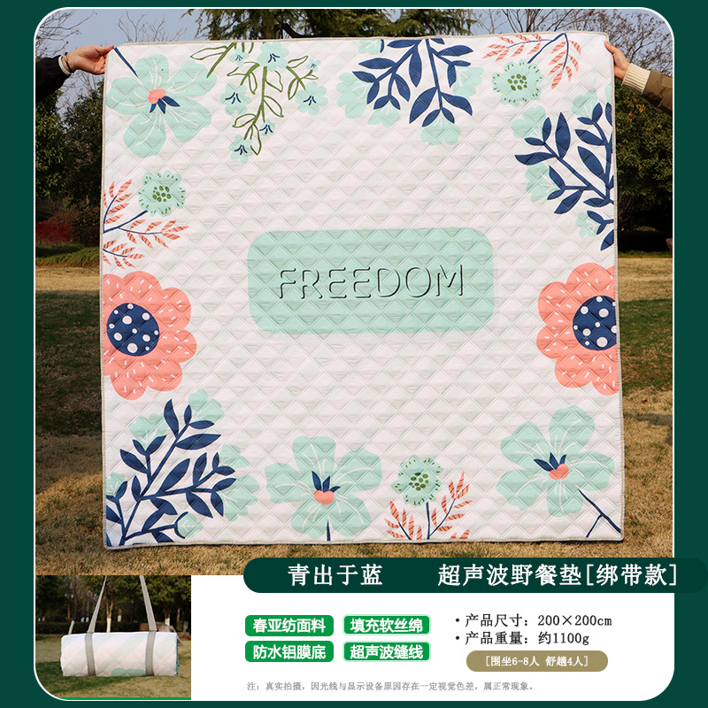 스트랩 모델 : 파란색 위에 파란색 [두꺼운 알루미늄 필름 바닥 방수 및 방습] 2.00mX2.00m