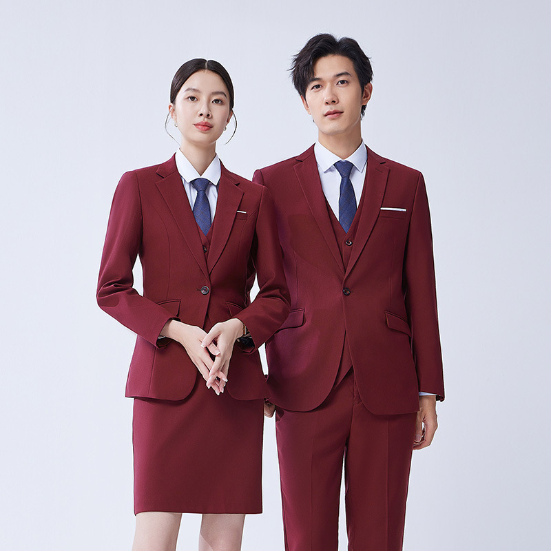 [Autumn and Winter Thick Style] Men's and Women's Formal Suits Men's Suits Business Professional Wear Manager Real Estate Work Clothes